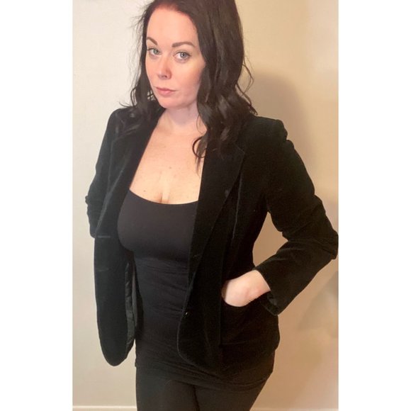 Tommy Hilfiger Black Velvet Blazer - Picture 4 of 4